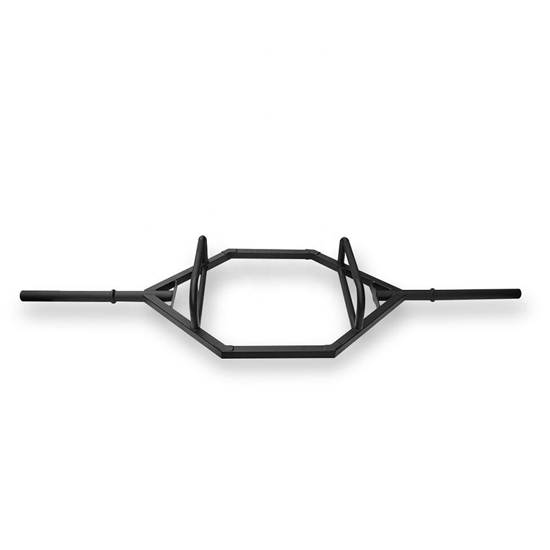 Black Square Hexagon Deadlift Barbell Bar