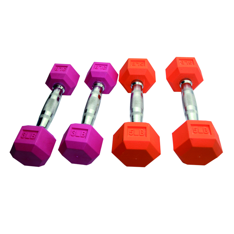 Colorful Rubber Dumbbell