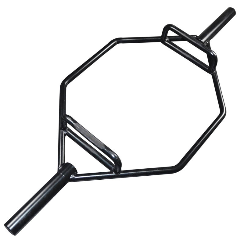 Black Hexagon Deadlift Barbell Bar