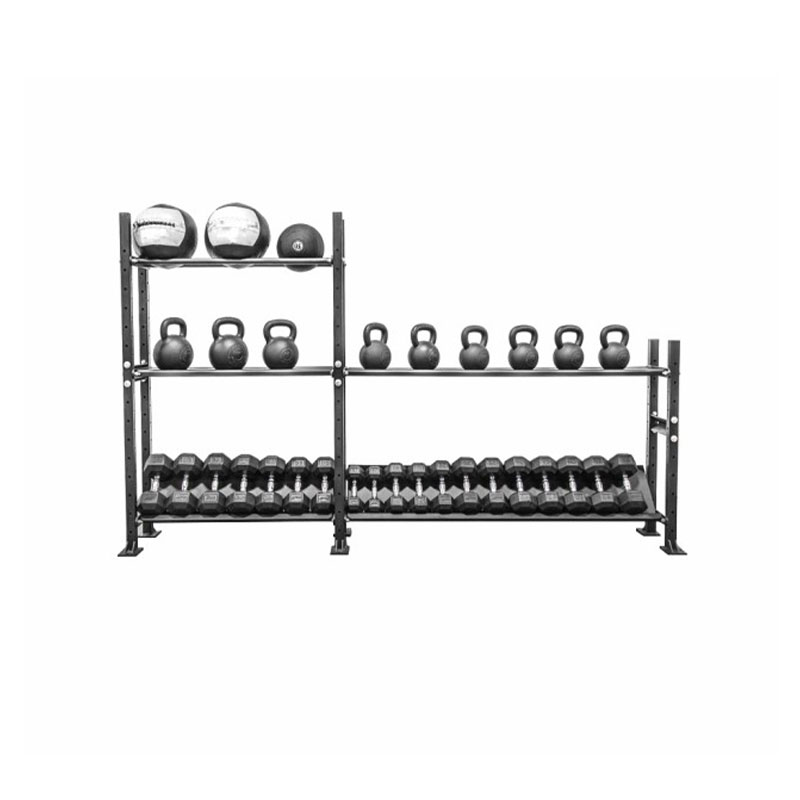 Gym Fitness Save Space Multi Function Dumbbell Kettlebell Heavy Duty Storage Rack